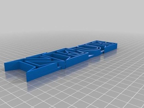 neue font printjetsons sculptures customized 3d print model - Mito3D