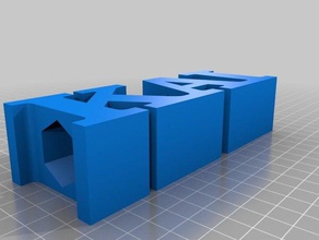 soporte de lápiz kai signos y logotipos personalizado 3d print model - Mito3D