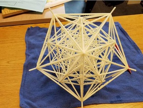 600 cell math art 4d polytope 3d print model - Mito3D