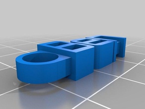 özel mesaj anahtarlığım organizasyon özelleştirilmiş 3d print model - Mito3D