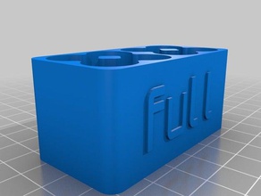 my customized battery tray full label 8 containers 3d print model - Mito3D