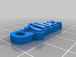 my customized hd font keychain v2 700 fonts organization 3d print model - Mito3D