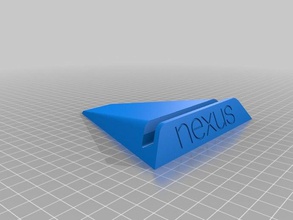 nexus 7 stand thicker outside tablet openscad 3d print model - Mito3D