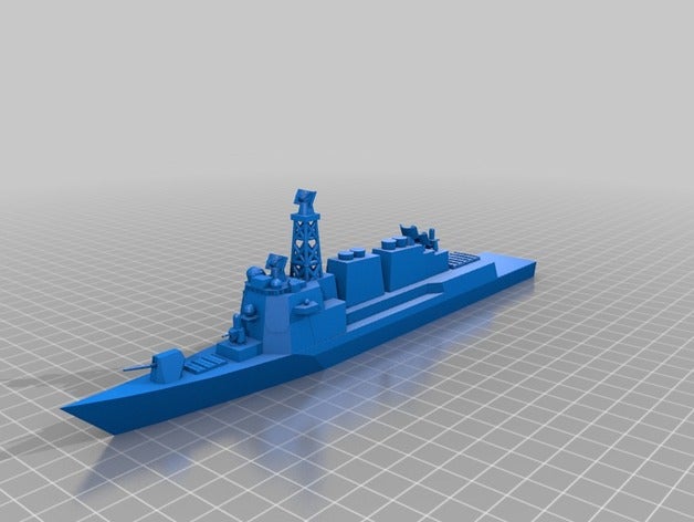 jds kong aegis arleigh burke phalanx destroyer missile guidato cacciatorpediniere jmsdf nave moderna usn uss 3D print model - Mito3D