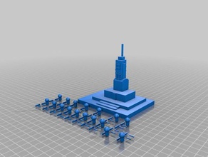 empire state building La stampa 3d 3d print model - Mito3D