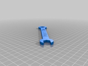 3mm clé outils personnalisé 3d print model - Mito3D