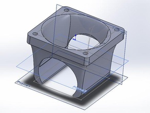 alanında 40mm fan 3d yazıcı ekstruder 3d print model - Mito3D