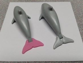 playmobil dolphin cauda brinquedos & games playmobile 3d print model - Mito3D