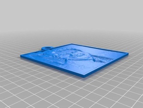 ken 2d a arte personalizado 3d print model - Mito3D