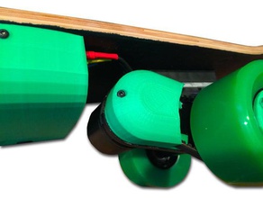 pulley cover Elektro-skateboard Fahrzeuge 3d print model - Mito3D