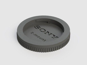 posteriore, tappo dell'obiettivo sony e-mount la fotocamera il nex 3d print model - Mito3D