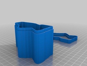 caixa de sapato recipientes personalizado 3d print model - Mito3D