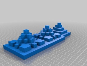 di prova della stampante 2 edifici e strutture 3d print model - Mito3D