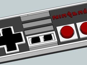 daily earring 69 nes controller other earrings famicom gamepad joystick 3d print model - Mito3D
