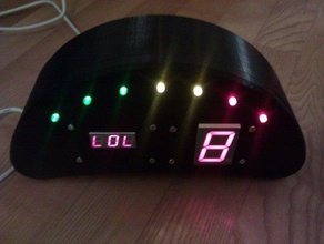 cruscotto sim racing l'elettronica dashboard il fai da te recinzione elettronica 3d print model - Mito3D