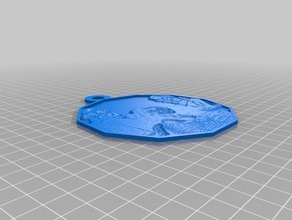 my customized polygonal frame lithophane art 3d print model - Mito3D