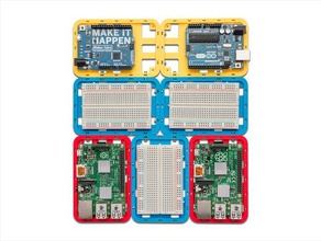 soporte modular el caso de arduino, raspberry pi - custoblocks la electrónica arduino leonardo uno 3d print model - Mito3D
