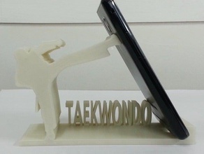 smart phone stand - taekwondo smartphone 3d print model - Mito3D