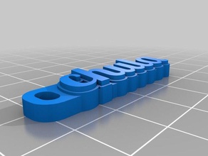 özelleştirilmiş hd benim yazı tipi v2 700 Anahtarlık organizasyon 3d print model - Mito3D