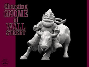 charging gnome wall street decor america army bullet creature decoration design knight new york soldier usa 3d print model - Mito3D