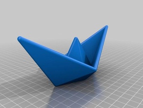 meu personalizados origami navio esculturas personalizado 3d print model - Mito3D