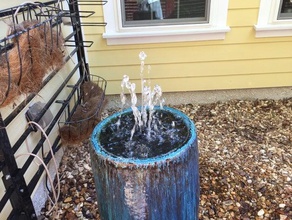 fountain nozzle 5 streams outdoor & garden water 3d print model - Mito3D