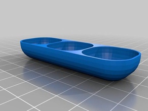 3 square trays organization customized 3d print model - Mito3D