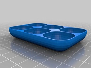 6 square trays organization customized 3d print model - Mito3D