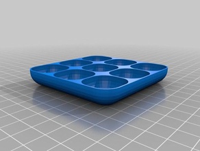 9 square trays organization customized 3d print model - Mito3D