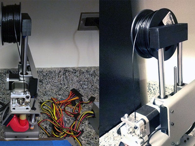 printrbot simple - filament spool holder small spools 3d printer accessories printerbot metal 3D print model - Mito3D