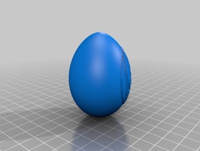 uovo di pasqua 2 strumenti disegno su misura 3d print model - Mito3D