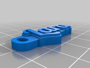 meine angepasste hd-font-Schlüsselanhänger v2 700-Schriften 6 Schlüsselanhänger kundengebundene 3d print model - Mito3D