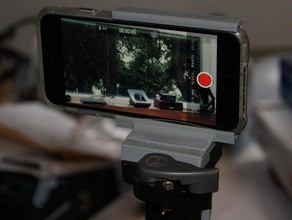 l'iphone 6 de la monture trépied téléphone mobile caméra support passe-temps manfrotto photographie image vidéo 3d print model - Mito3D