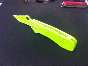 frame lock folding knife without glue hand tools 3d print model - Mito3D