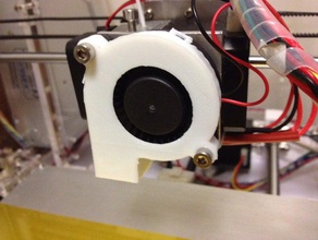 ventilateur de boîtier buse modèle 5015 L'imprimante 3d pièces le conduit fan conduits ventilation 3d print model - Mito3D