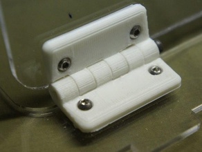 hinge front door lulzbot enclosure parts 3d printer acrylic case mini m3 3d print model - Mito3D