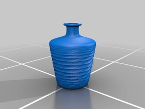kleine Flasche Container 3d print model - Mito3D