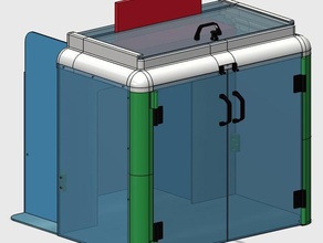 mendel90 housing - kasa 3d yazıcı aksesuarları dibond konut 3d print model - Mito3D