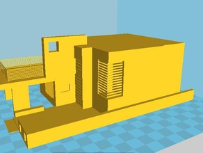 moderna casa di design edifici e strutture architettonici architettura edificio moderno 3d print model - Mito3D