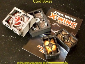 x-wing miniatures juego de piloto y daño la tarjeta cajas juegos juguetes caja ff el imperio galáctico las miniaturas alianza rebelde star wars 3d print model - Mito3D