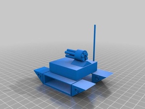 gattling drone tank 3d printing 3d print model - Mito3D