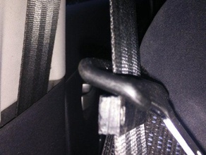 seat belt clip automotive 47mm car 3d print model - Mito3D