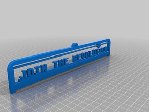 unire rivoluzione piastra di testo i segni loghi personalizzato 3d print model - Mito3D