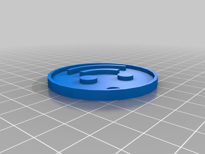 uplinkto logo keychain portachiavi i il download stampabile software url 3D print model - Mito3D