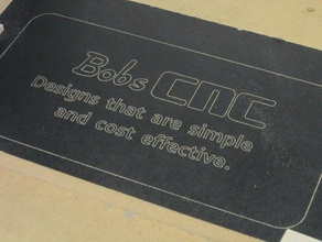 bobscnc sign made new cnc router signs & logos machine table 3d print model - Mito3D