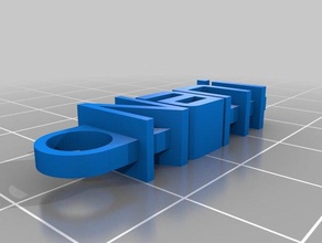 nani keychain organization customized 3d print model - Mito3D
