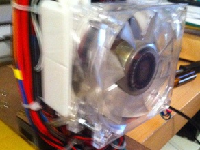 80mm fan mount ramps 14 3d printer parts prusa i3 rework reprap 3d print model - Mito3D