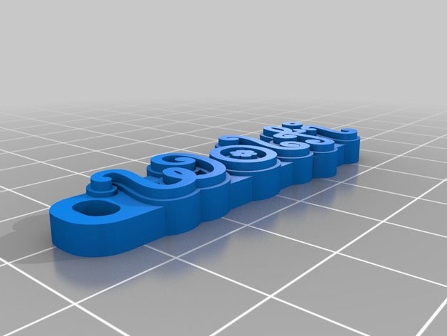 wolfi keychain organization customized 3D print model - Mito3D