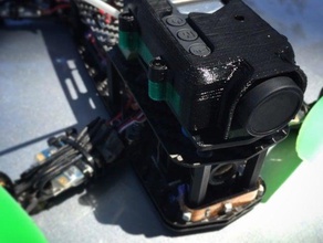 mobius action camera fpv protector caso r c i veicoli mini quadcopter quad cam fotocamera 3d print model - Mito3D