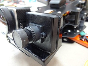 protective case effio-v fpv camera r c vehicles effiov mount 3d print model - Mito3D